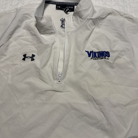 Under Armour Vikings Football Pullover Wind Jacket Xl - Picture 2 of 15